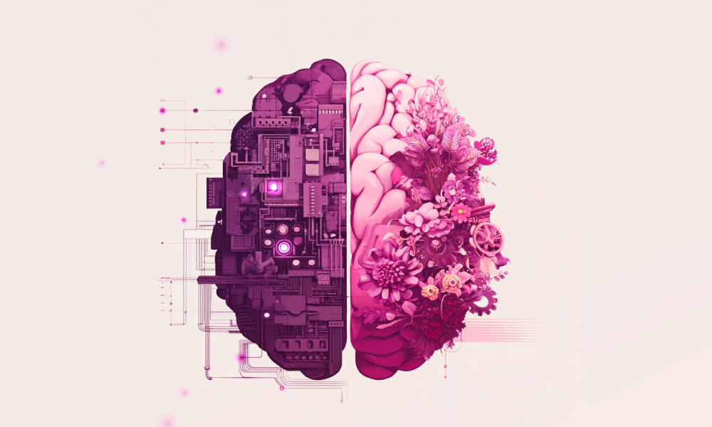 Tech Graphic of Brain