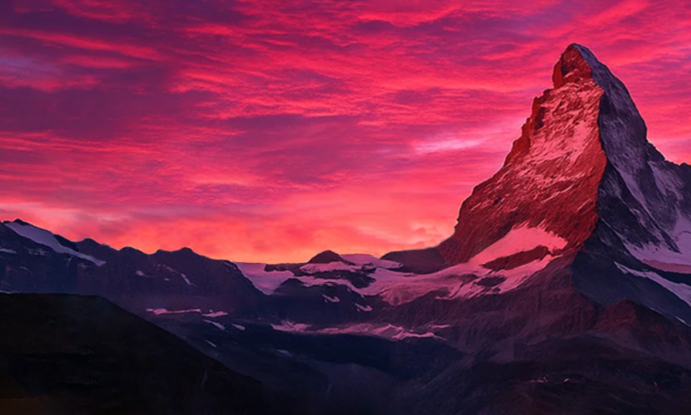matterhorn-mountain-switzerland-sunset-drupal-ai-hackathon